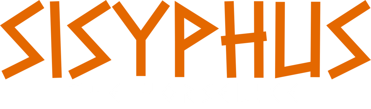 The game's title, in a font inspired by Ancient Greek pottery writings.